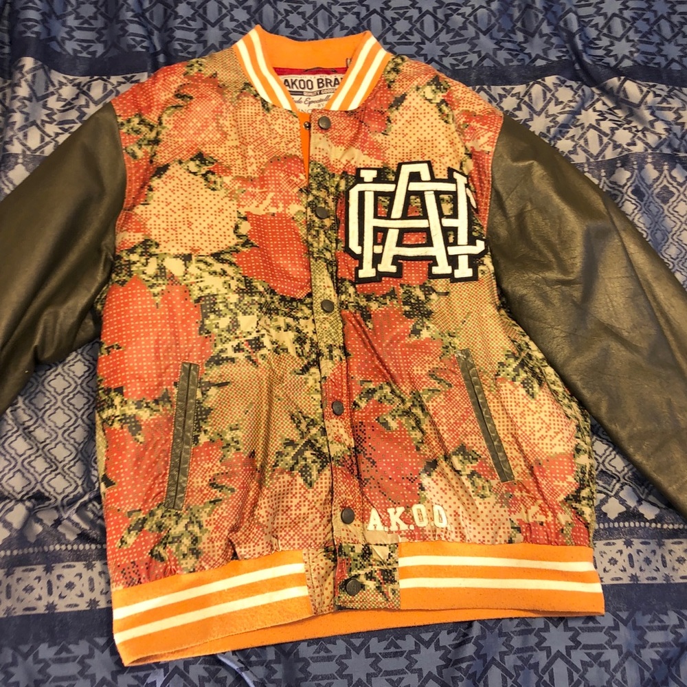 SOLD!! Vintage Akoo Varsity Jacket - Picture 1 of 2